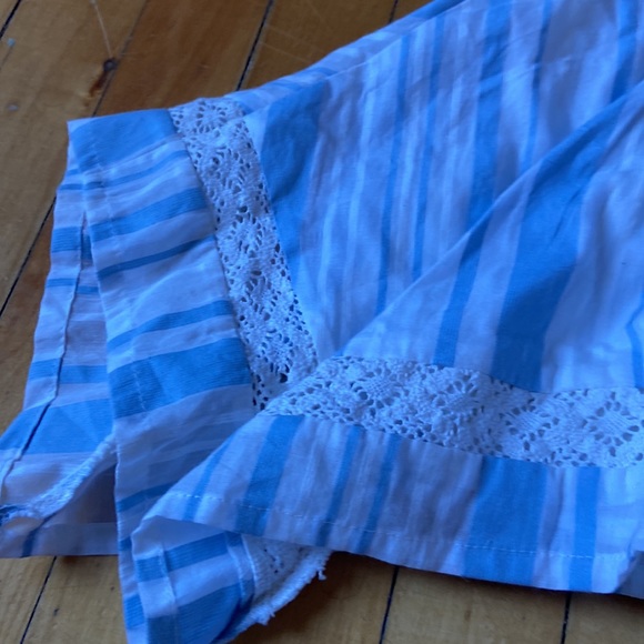 Tommy Bahama NWT Cotton Stripped Lace Embroidered Top And Bottom Set - Picture 4 of 6